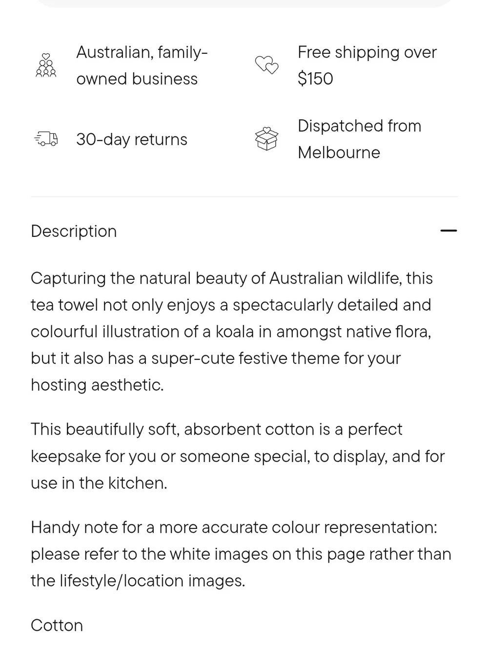 Christmas Koala Decorative Kitchen Towel From Australia, Cotton